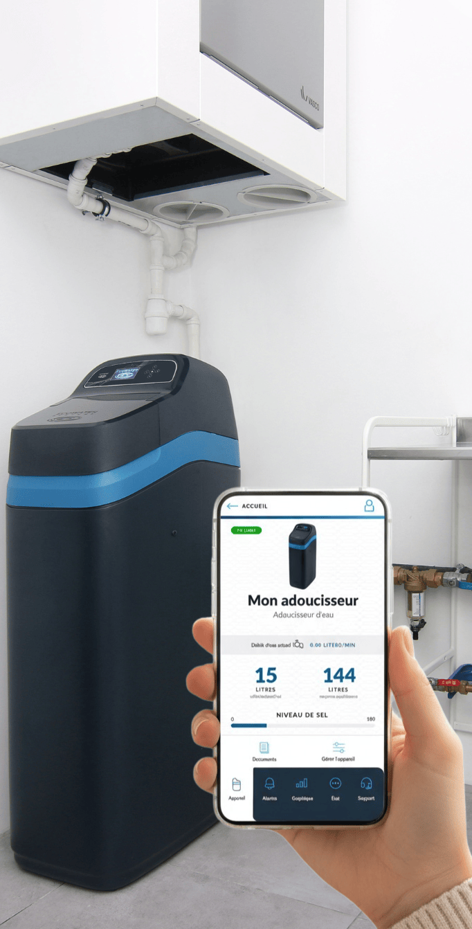 Refiner Power adoucisseur d’eau avec filtration intégrée